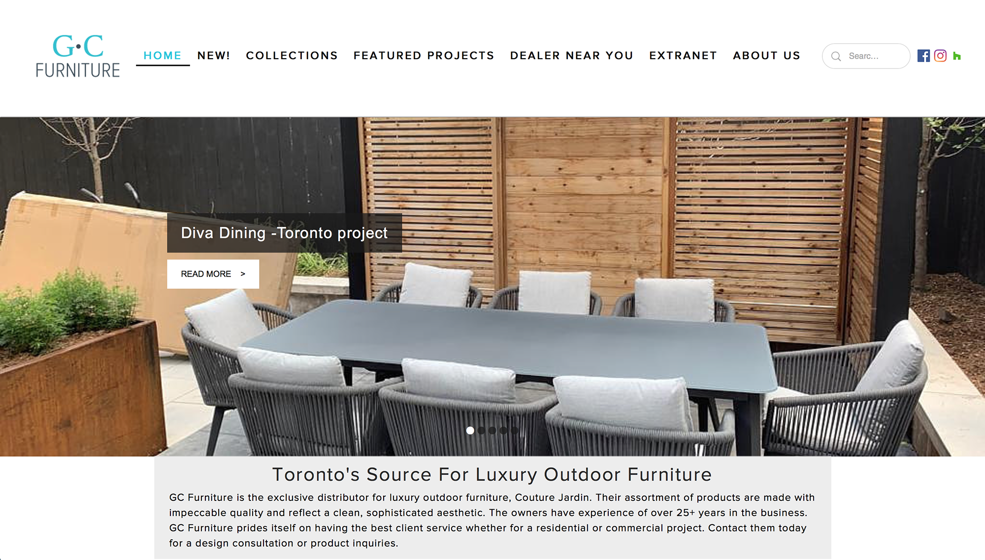 GC Furniture Website - revamp